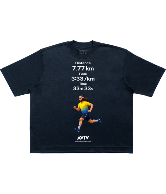 TEE BOXY 'JESUS RUNNING CLUB'