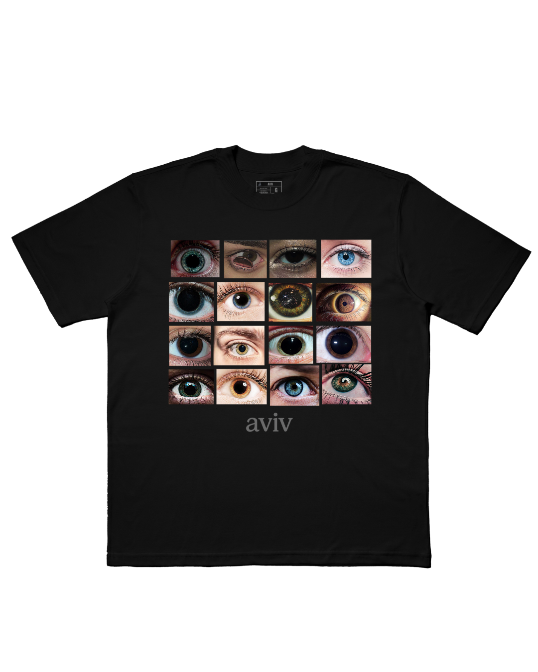 TEE OVERSIZED 'OLHOS' [FRENTE E COSTAS]