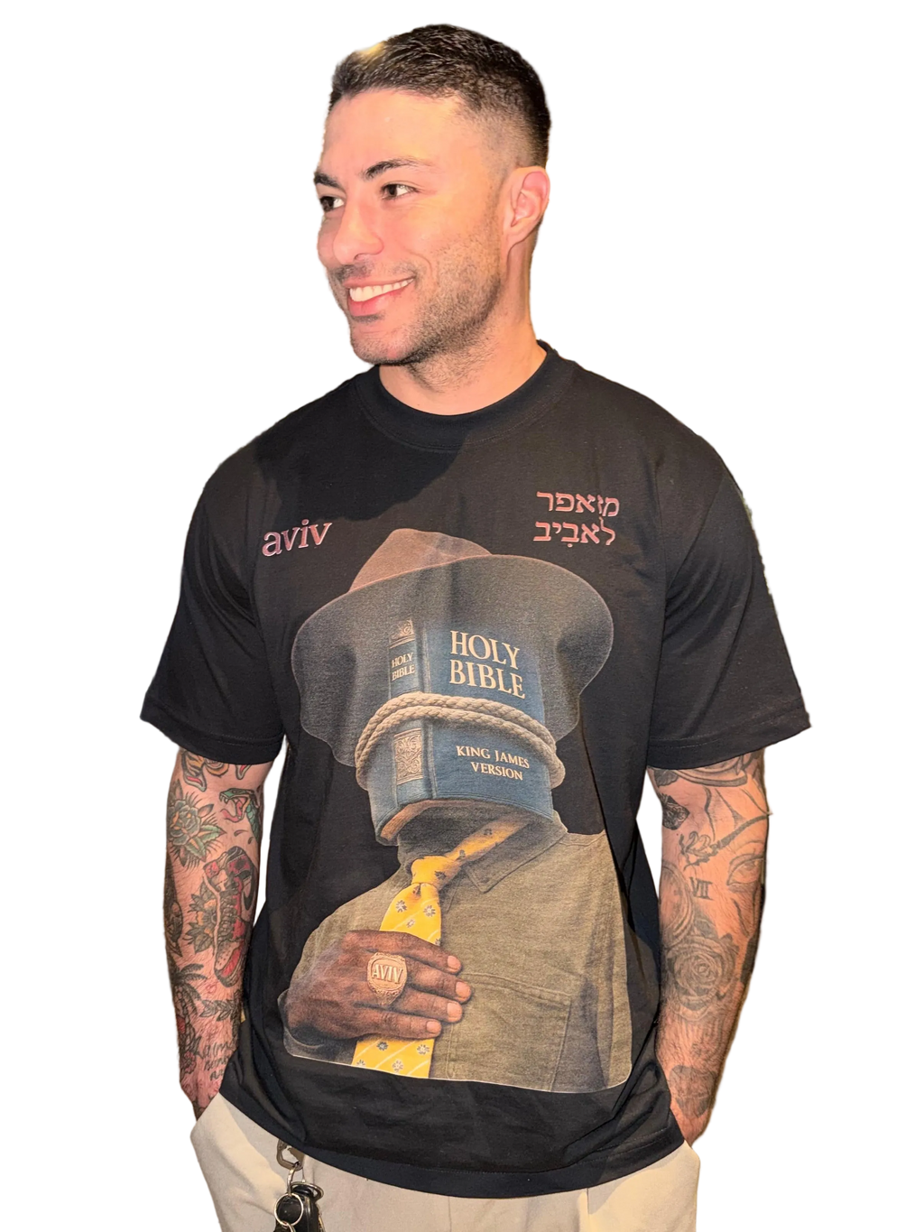 CAMISETA OVERSIZED 'BIBLE FACE' [FRENTE]