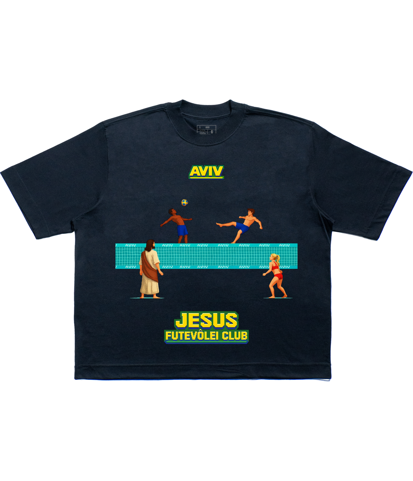 PRÉ VENDA - TEE BOXY 'JESUS FUTEVÔLEI CLUB'