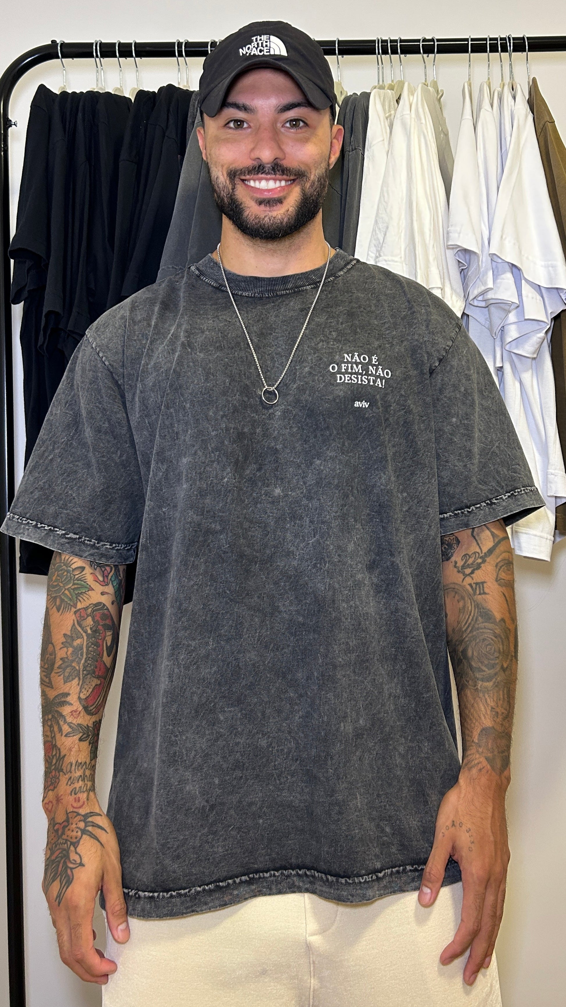 TEE OVERSIZED 'NÃO DESISTA'