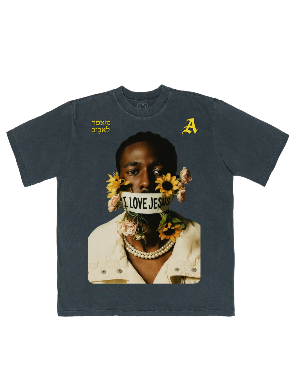 CAMISETA OVERSIZED 'FLORES' [FRENTE]