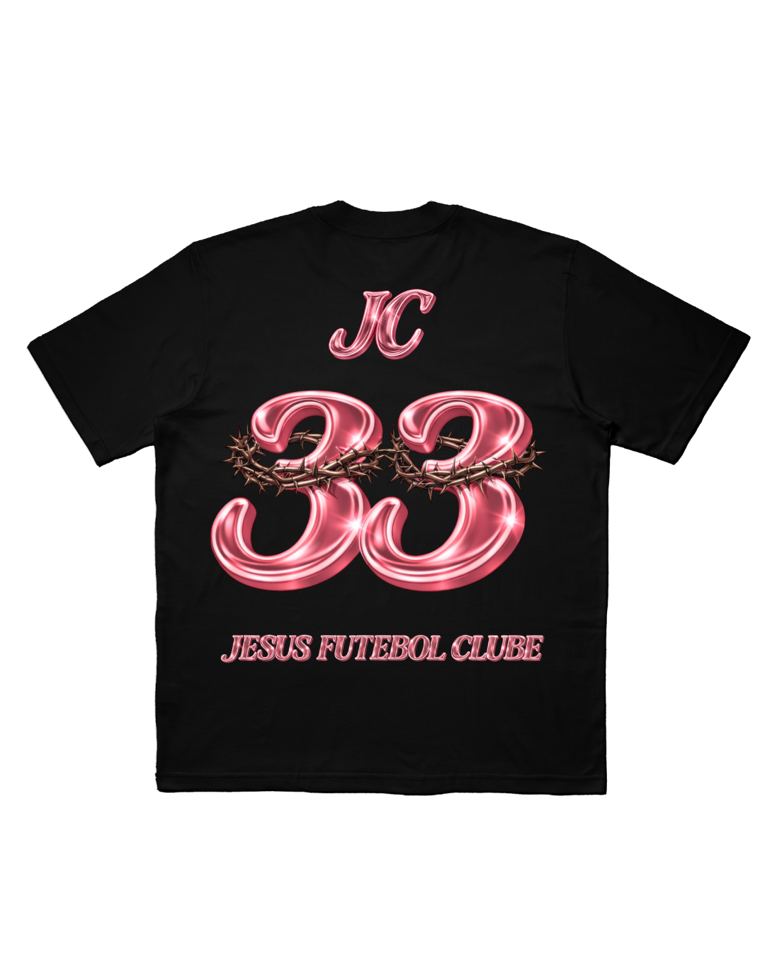 TEE OVERSIZED 'JESUS FC - ROSA'