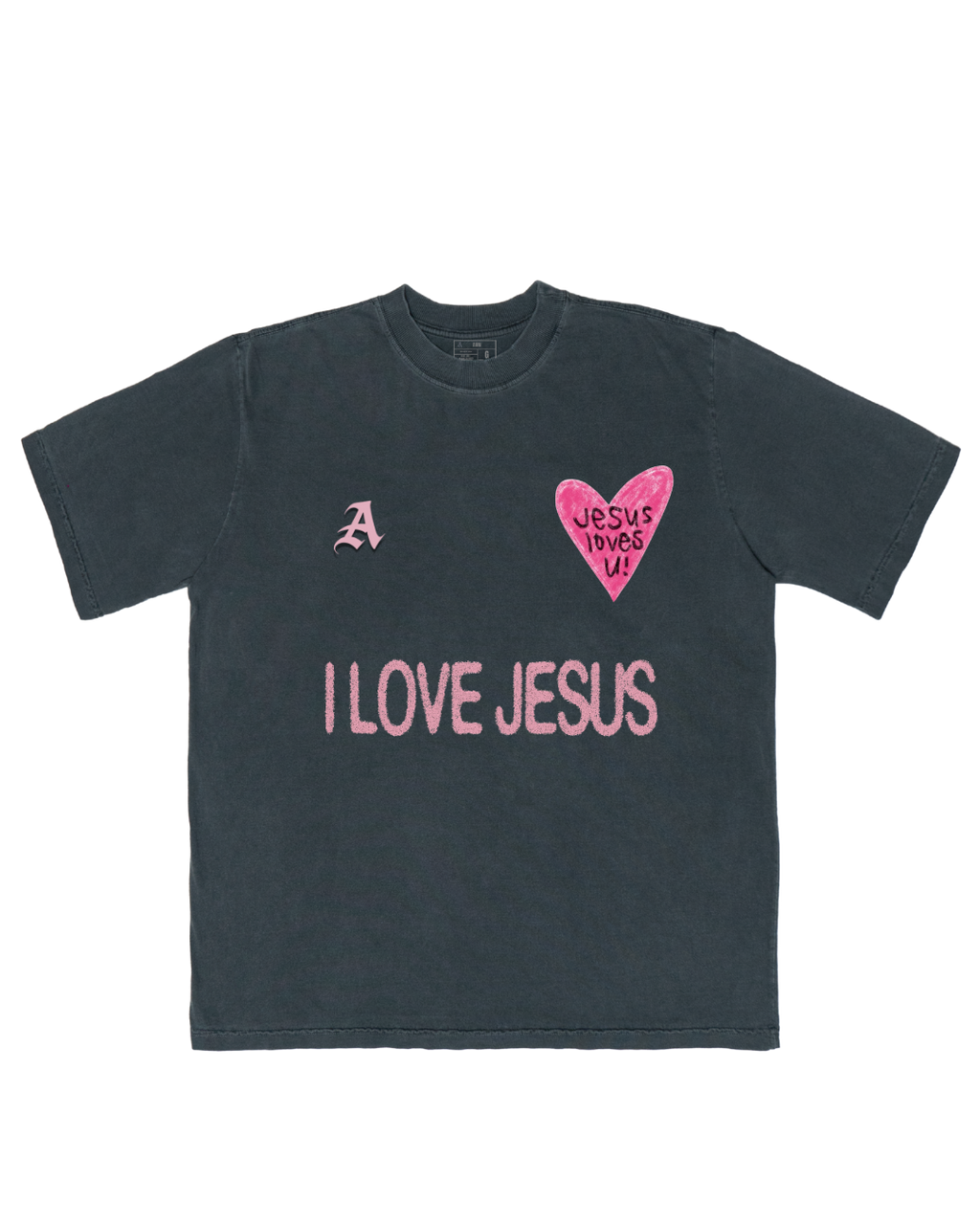 TEE OVERSIZED 'JESUS LOVES U'