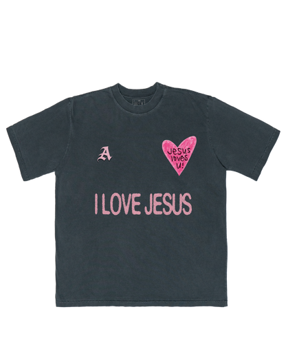 TEE OVERSIZED 'JESUS LOVES U'