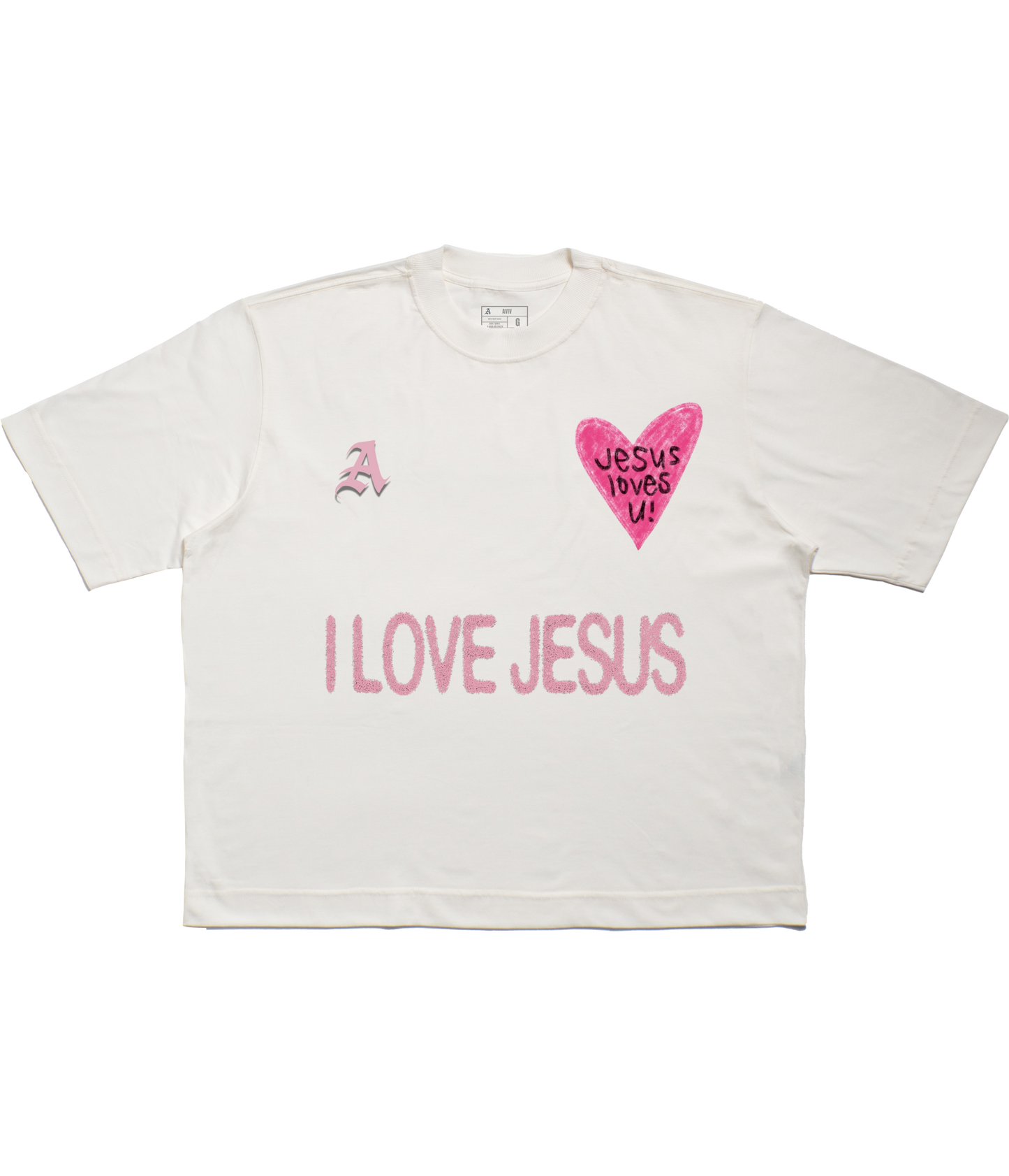 TEE BOXY 'JESUS LOVES U'