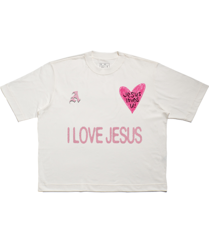 TEE BOXY 'JESUS LOVES U'