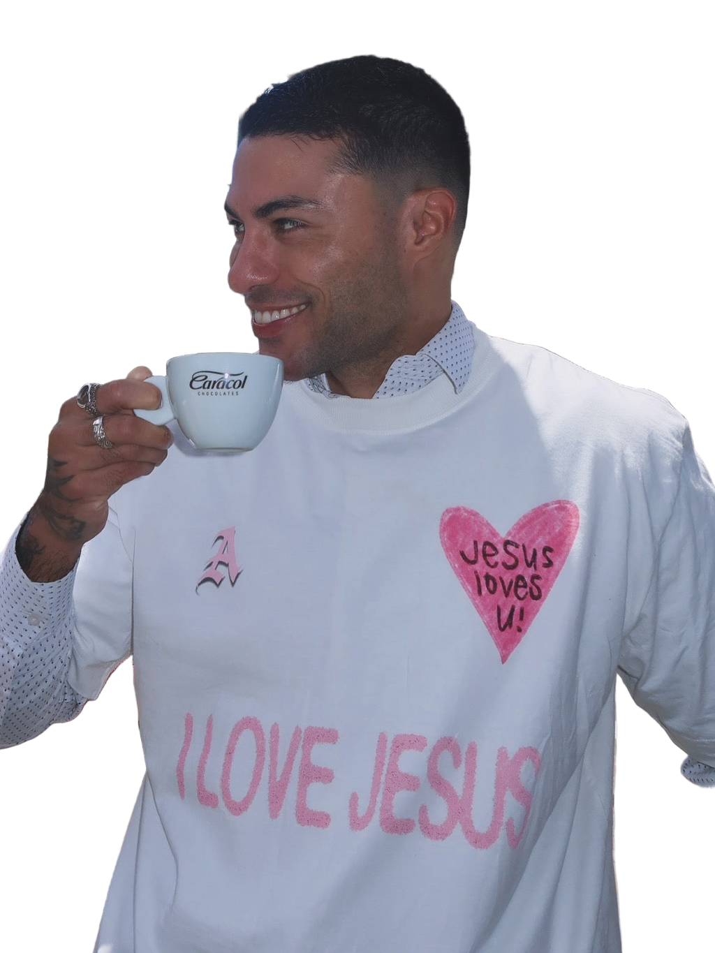 CAMISETA OVERSIZED 'JESUS LOVES U'