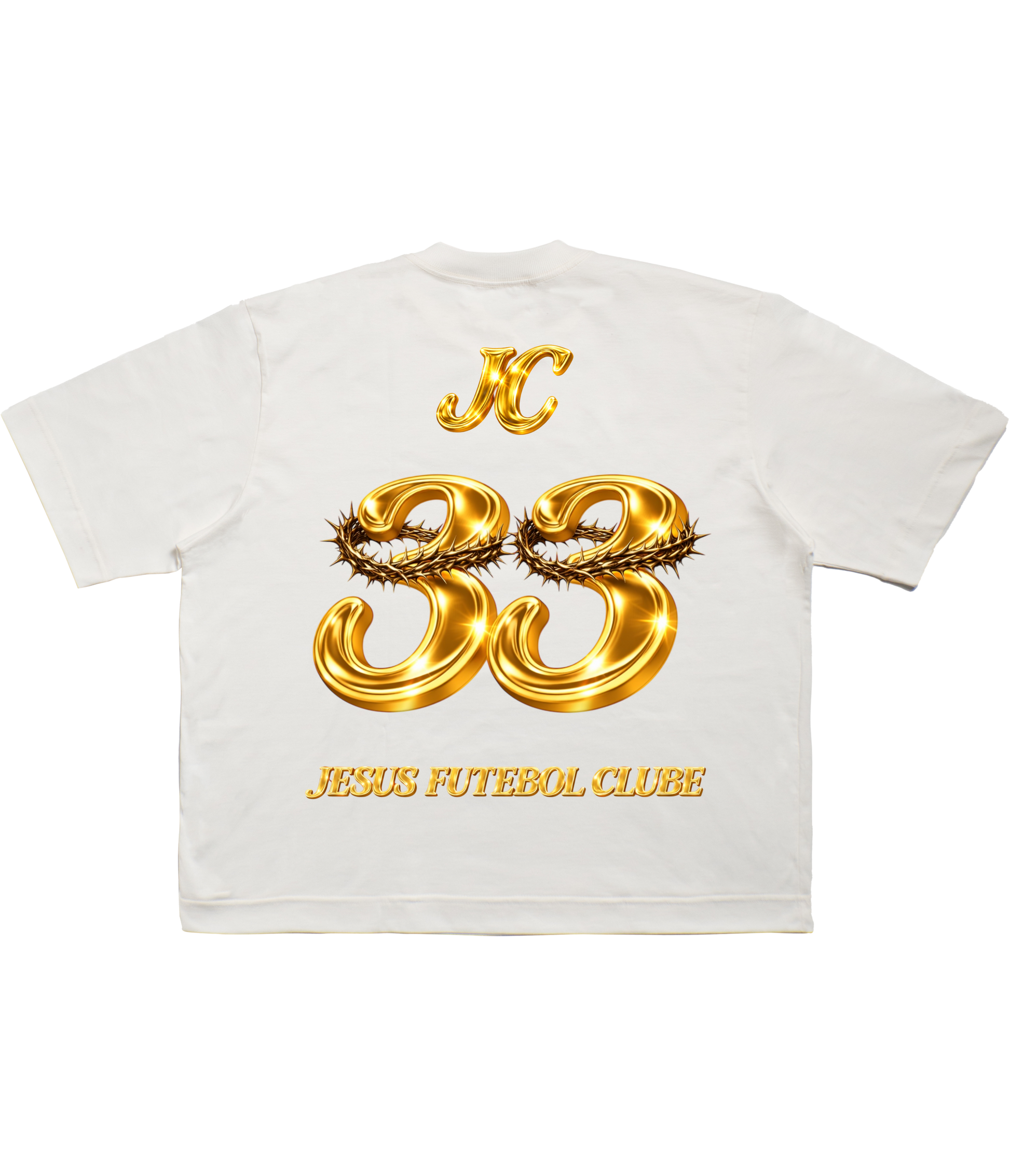 TEE BOXY 'JESUS FC - DOURADO'