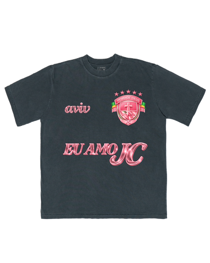 TEE OVERSIZED 'JESUS FC - ROSA'
