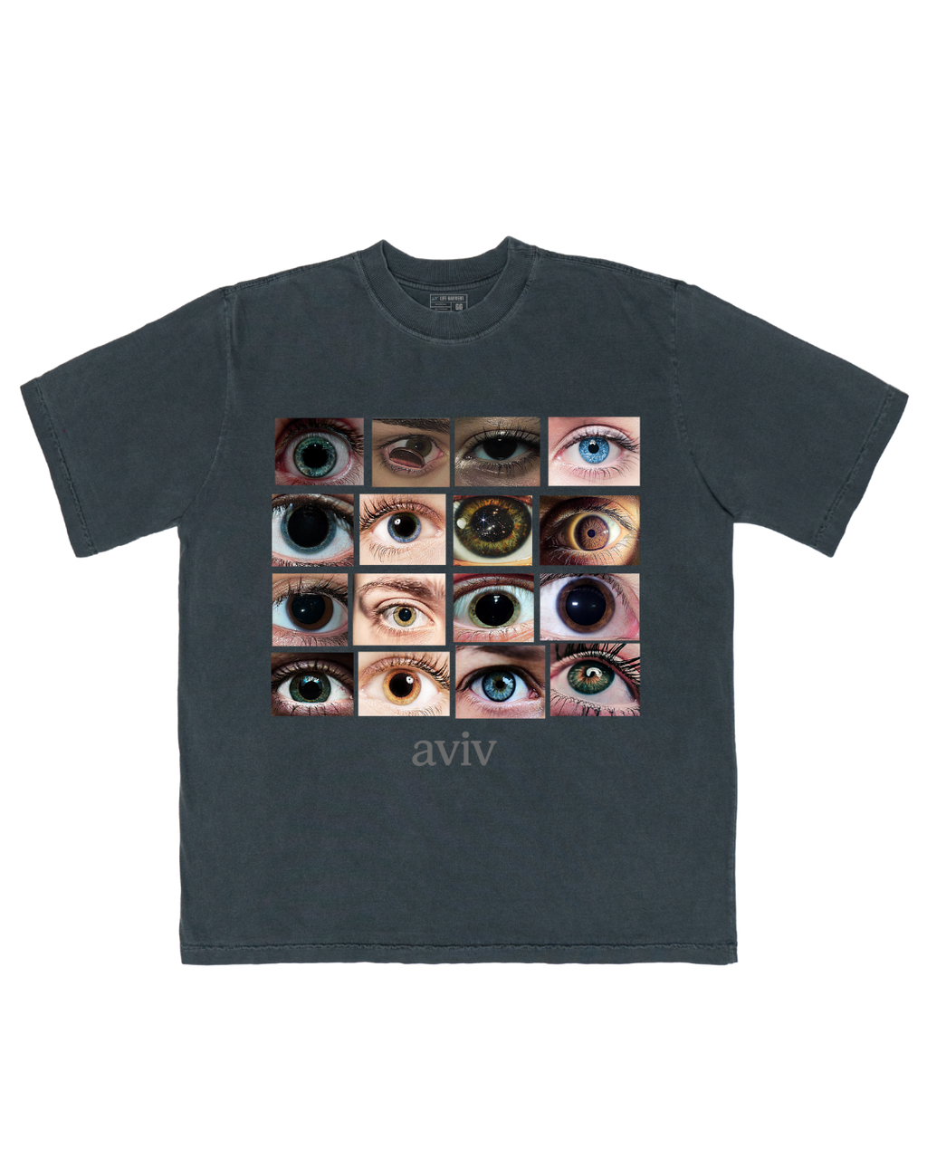 CAMISETA OVERSIZED 'OLHOS' [FRENTE E COSTAS]