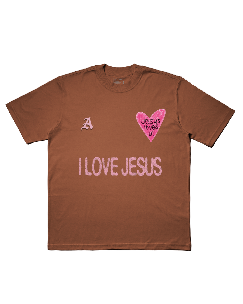 TEE OVERSIZED 'JESUS LOVES U'
