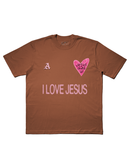 TEE OVERSIZED 'JESUS LOVES U'