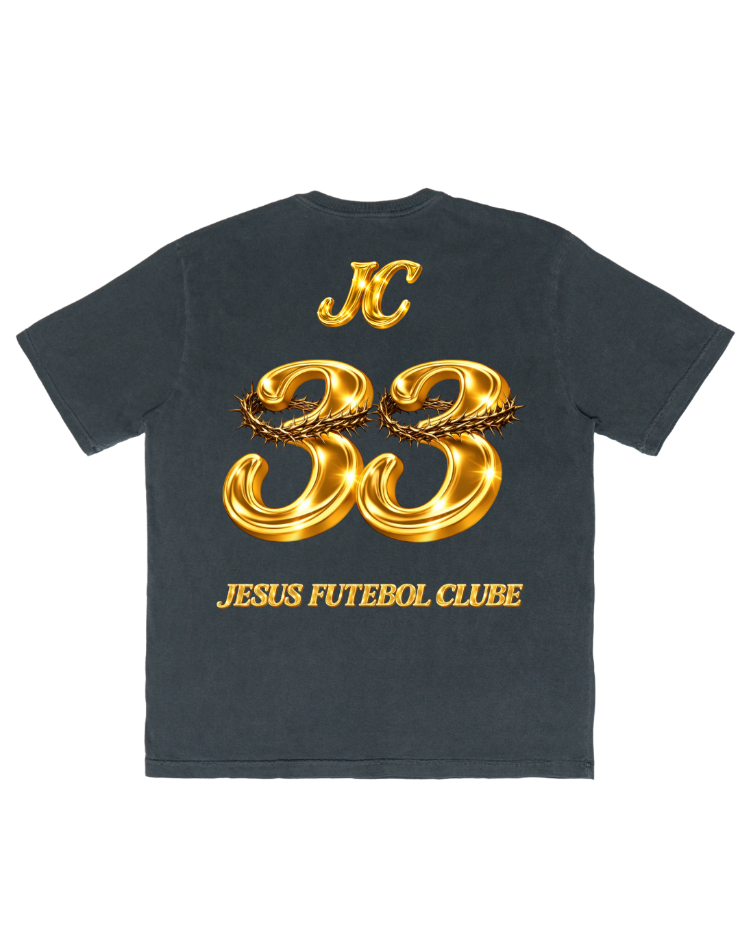 TEE OVERSIZED 'JESUS FC - DOURADO'