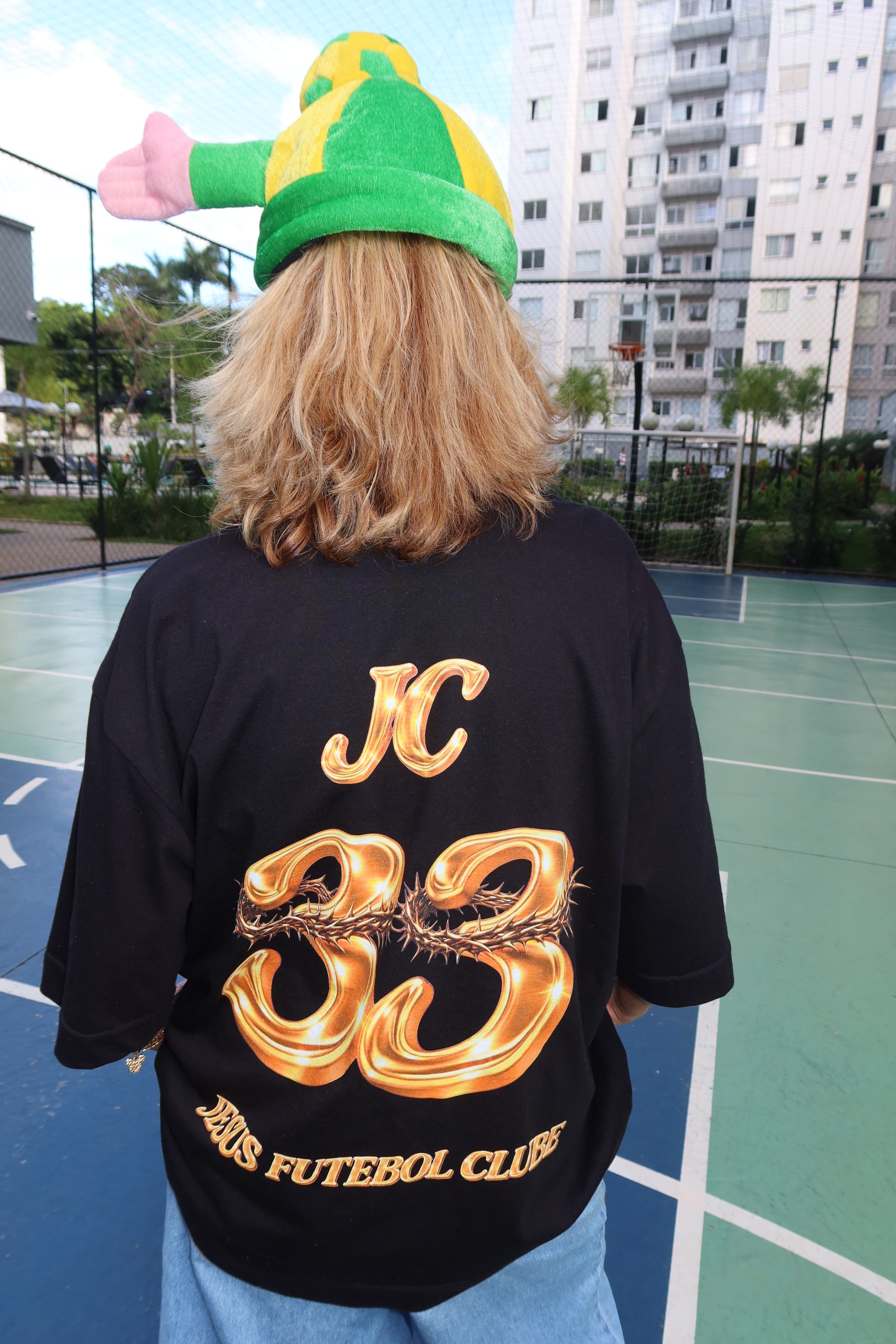 TEE BOXY 'JESUS FC - DOURADO'