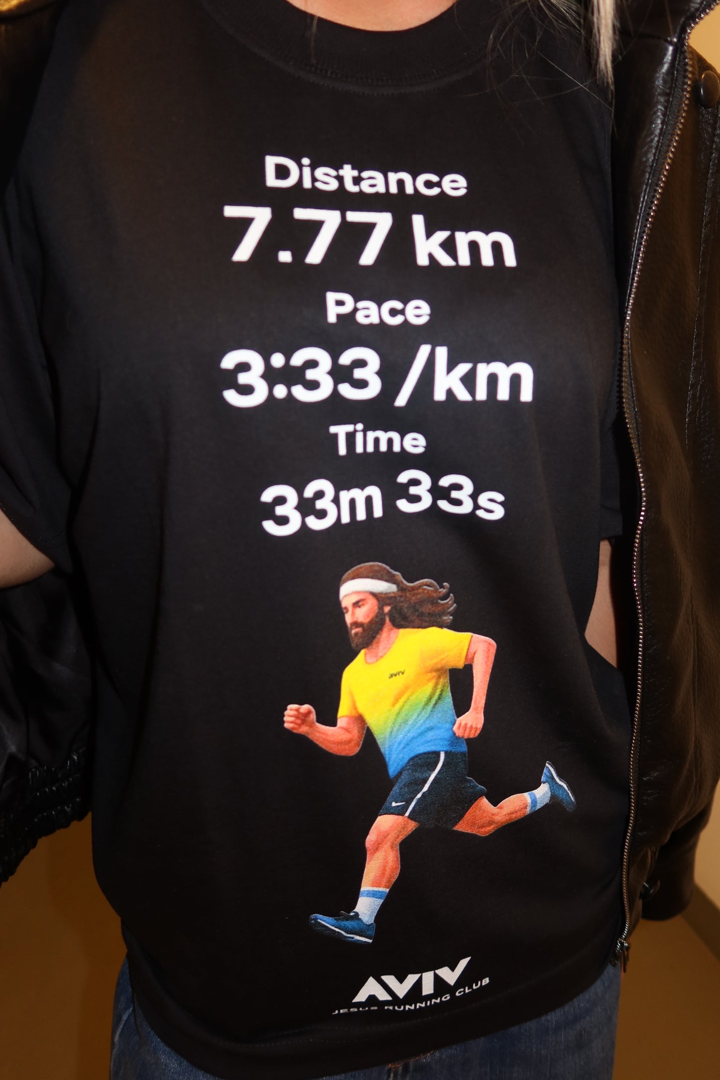 TEE BOXY 'JESUS RUNNING CLUB'