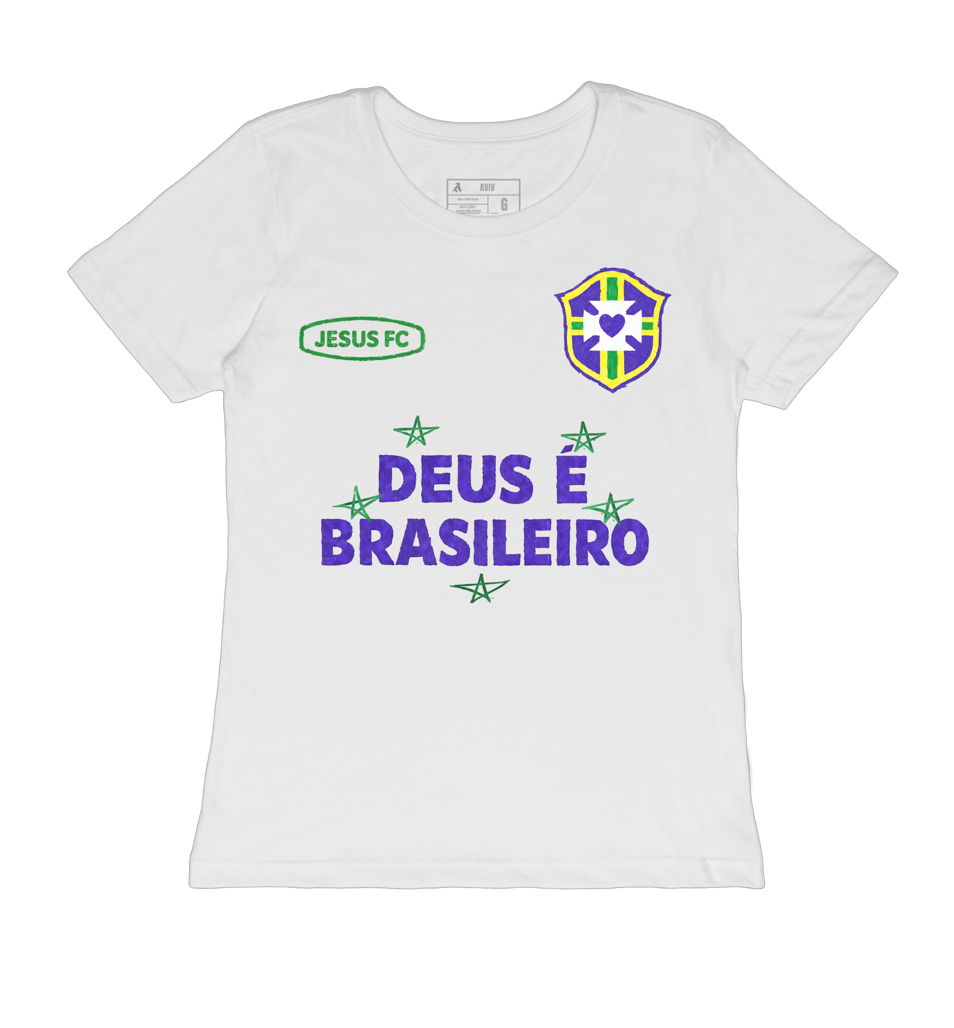 TEE BABYLOOK 'DEUS É BRASILEIRO'