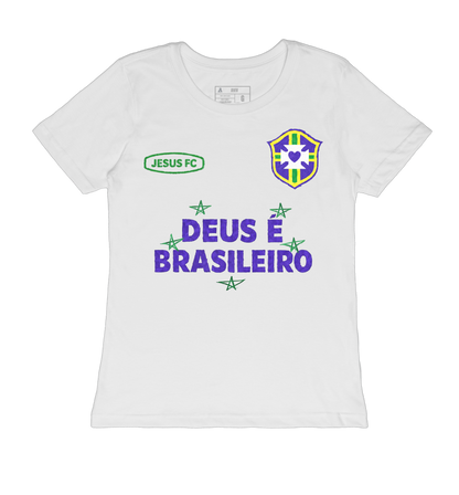 TEE BABYLOOK 'DEUS É BRASILEIRO'