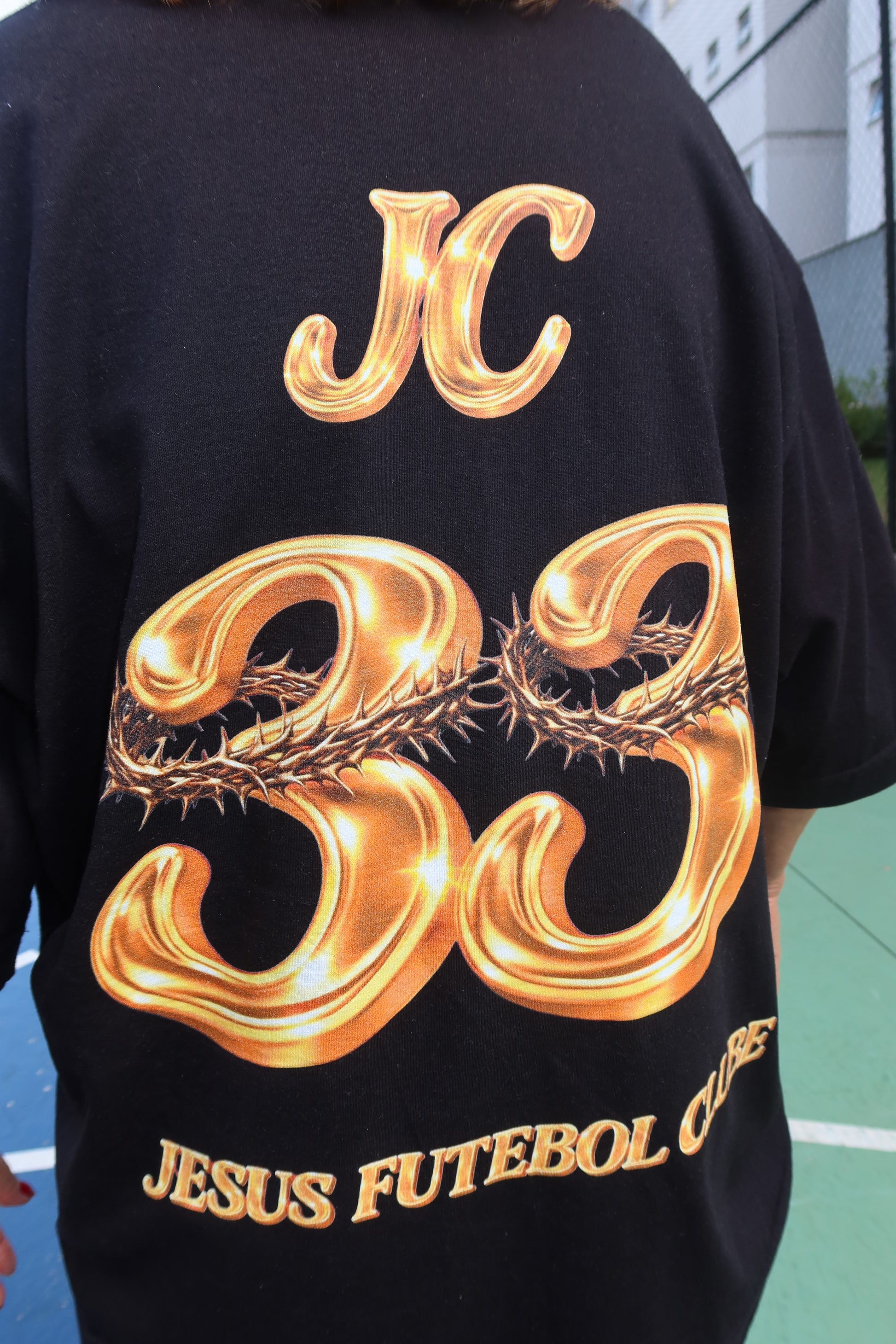 TEE BOXY 'JESUS FC - DOURADO'