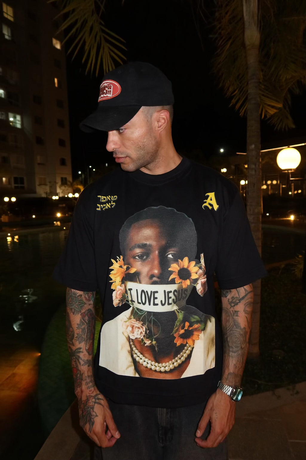 CAMISETA BOXY 'FLORES'