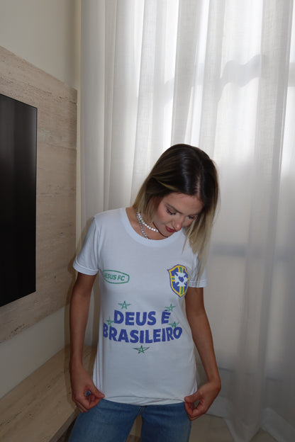 TEE BABYLOOK 'DEUS É BRASILEIRO'