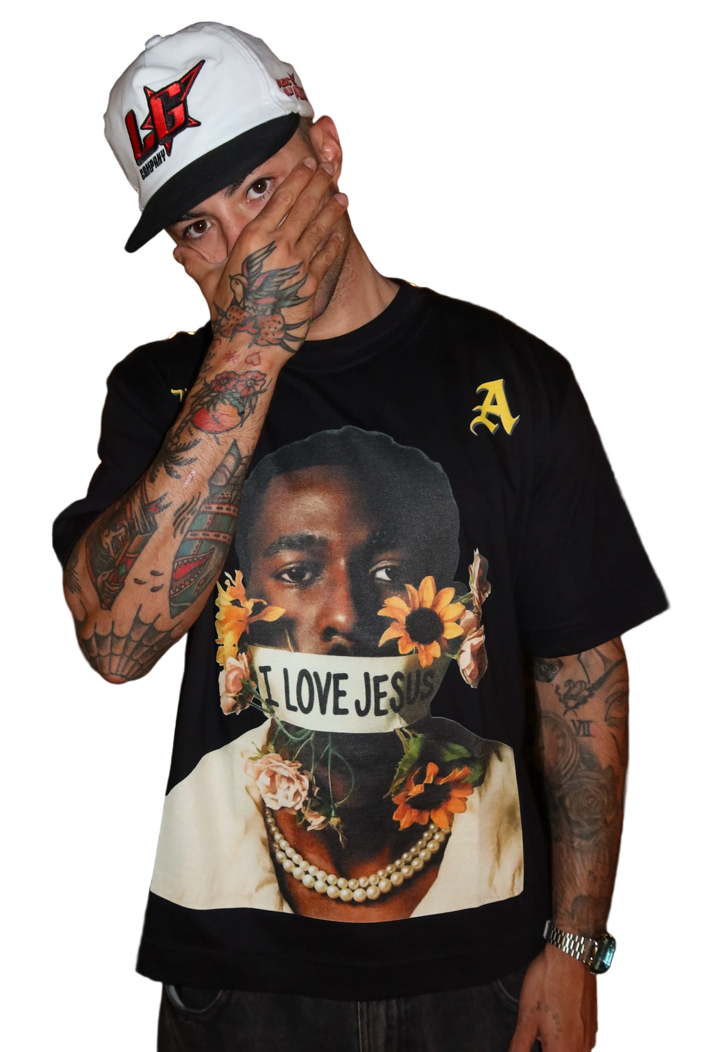 CAMISETA BOXY 'FLORES' [FRENTE]