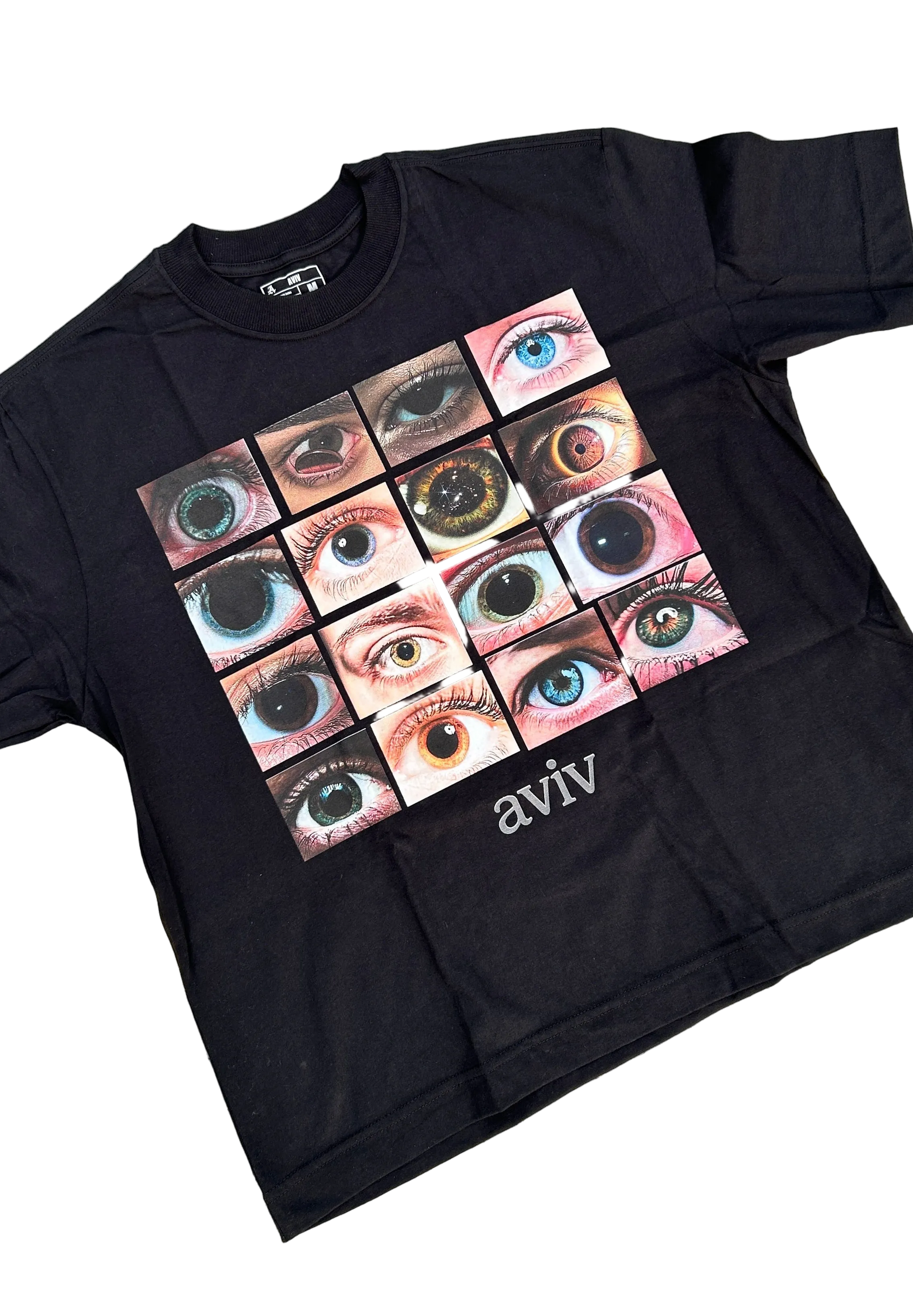 CAMISETA OVERSIZED 'OLHOS' [FRENTE E COSTAS]
