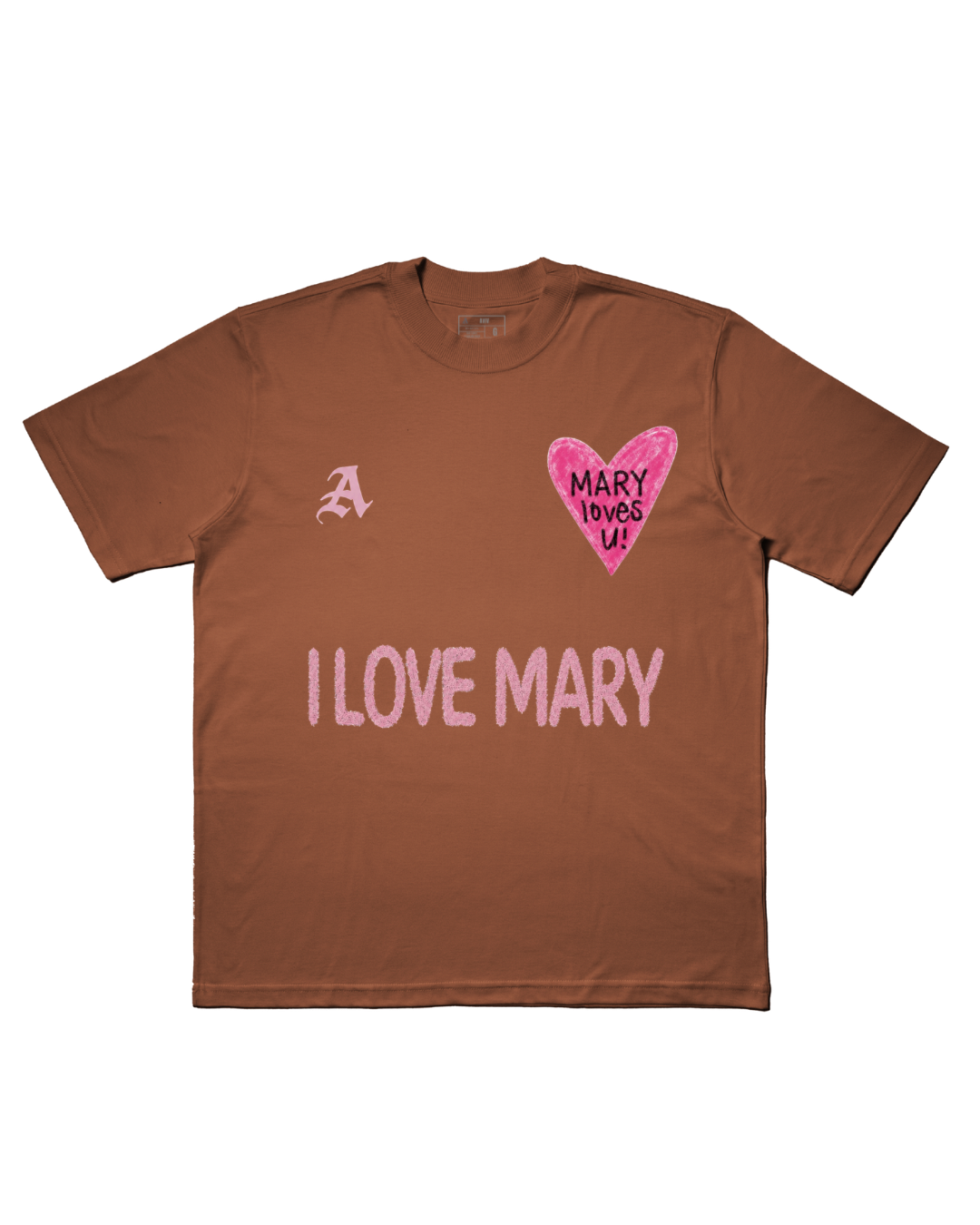 TEE OVERSIZED 'MARY LOVES U'