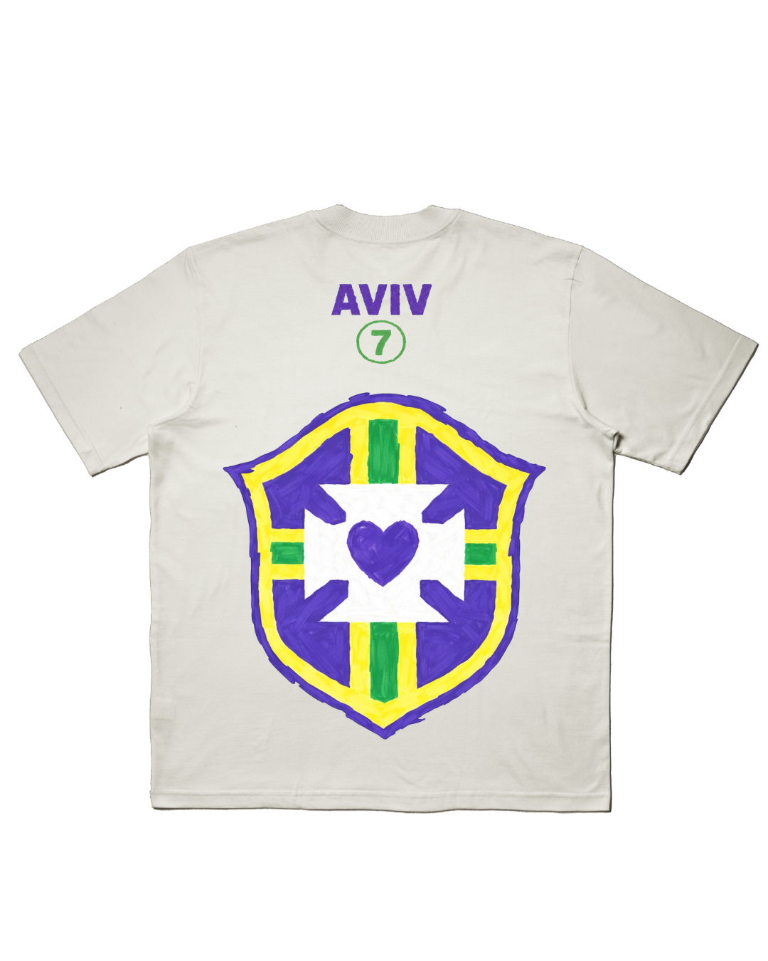 TEE OVERSIZED 'DEUS É BRASILEIRO' - BRANCO