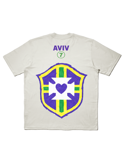 TEE OVERSIZED 'DEUS É BRASILEIRO' - BRANCO